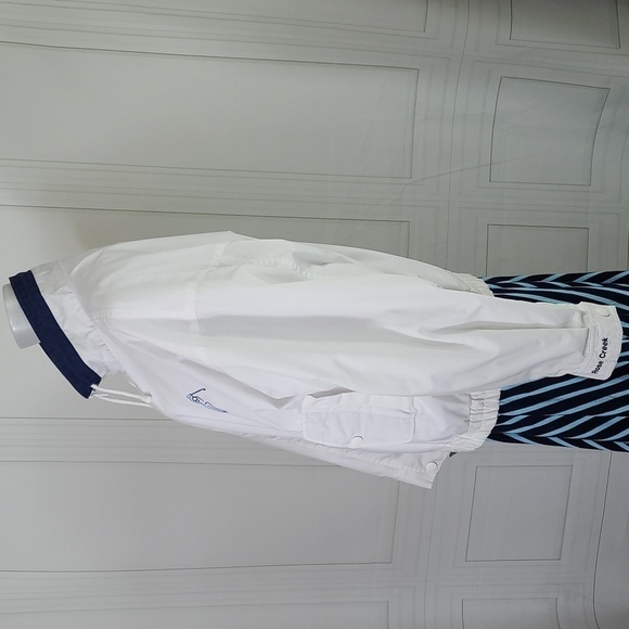 Hartwell ViaSport WMS XL Jacket Windbreaker 90s Oversized Golf White Navy Blue - Picture 7 of 15